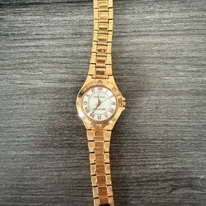 Anne Klein Gold Watch with Roman Numerals